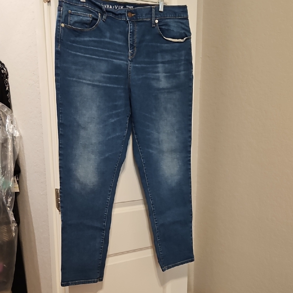 Ava & Viv Blue Skinny Jeans with Modern Silhouette